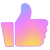 🤩 Эмодзи «Фундамент градиент сирень шрифт» для Telegram