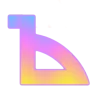 🤩 Эмодзи «Фундамент градиент сирень шрифт» для Telegram