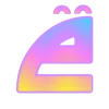 🤩 Эмодзи «Фундамент градиент сирень шрифт» для Telegram