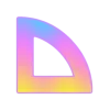 🤩 Эмодзи «Фундамент градиент сирень шрифт» для Telegram