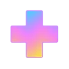 🤩 Эмодзи «Фундамент градиент сирень шрифт» для Telegram
