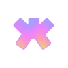 🤩 Эмодзи «Фундамент градиент сирень шрифт» для Telegram