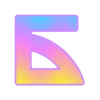 🤩 Эмодзи «Фундамент градиент сирень шрифт» для Telegram
