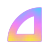 🤩 Эмодзи «Фундамент градиент сирень шрифт» для Telegram