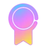 🤩 Эмодзи «Фундамент градиент сирень шрифт» для Telegram