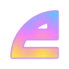 🤩 Эмодзи «Фундамент градиент сирень шрифт» для Telegram