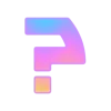 🤩 Эмодзи «Фундамент градиент сирень шрифт» для Telegram