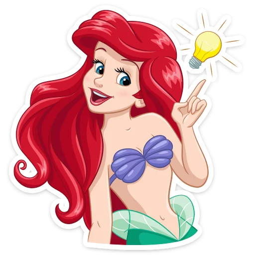 💡 Стикер «Ариэль» для Telegram
