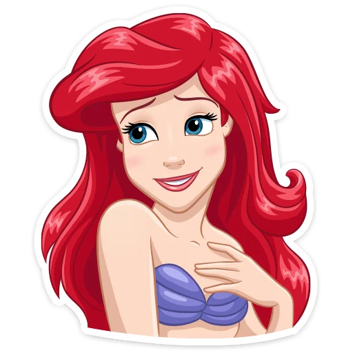 ☺️ Стикер «Ариэль» для Telegram