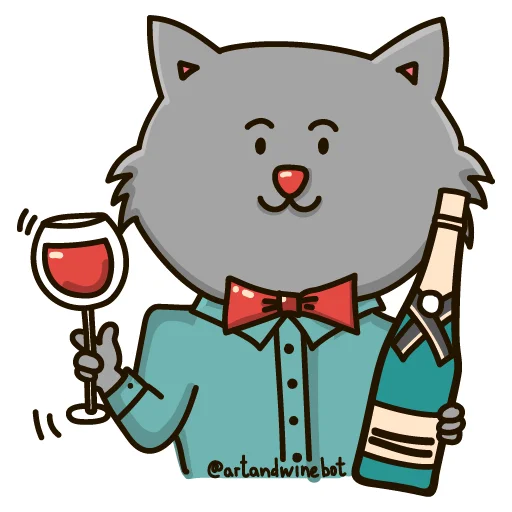 🍷 Стикер «Art&Wine» для Telegram