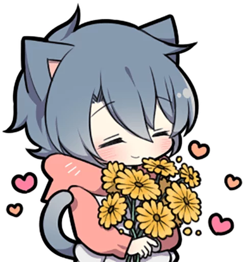 Стикерпак Ash Kitten для Telegram — скачать
