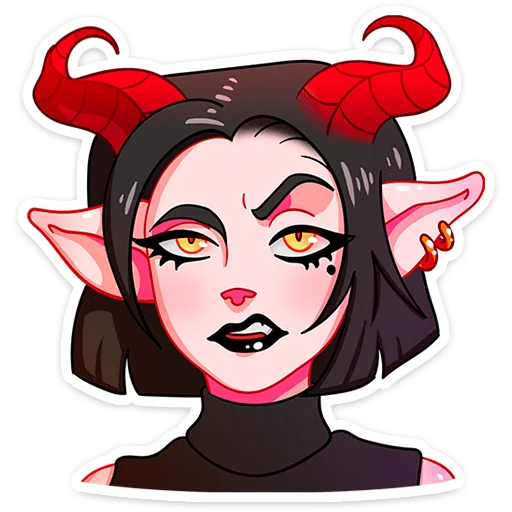 😈 Стикер «Альматея» для Telegram