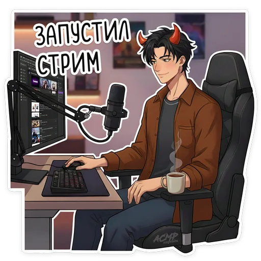 🎙 Стикер «Бойчик» для Telegram