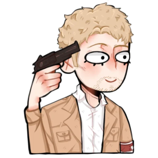 🔫 Стикер «Attack on Titan (RoritoZokaru)» для Telegram