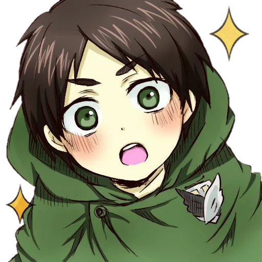 😳 Стикер «attack on titan chibi .saku» для Telegram