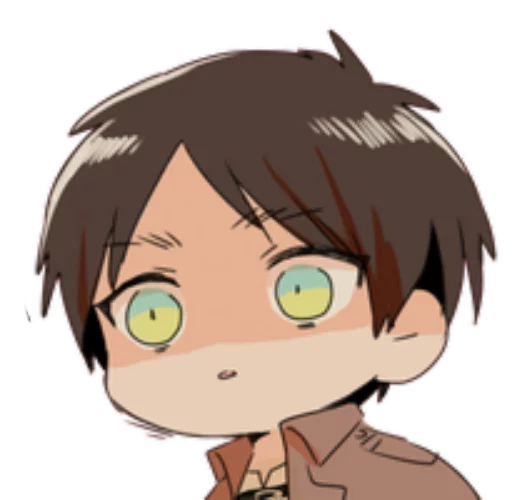 😳 Стикер «attack on titan chibi .saku» для Telegram