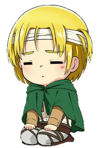 😞 Стикер «attack on titan chibi .saku» для Telegram