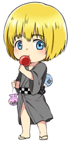 😋 Стикер «attack on titan chibi .saku» для Telegram