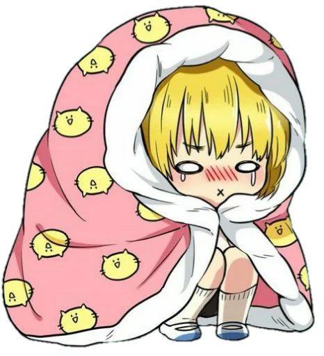 😭 Стикер «attack on titan chibi .saku» для Telegram