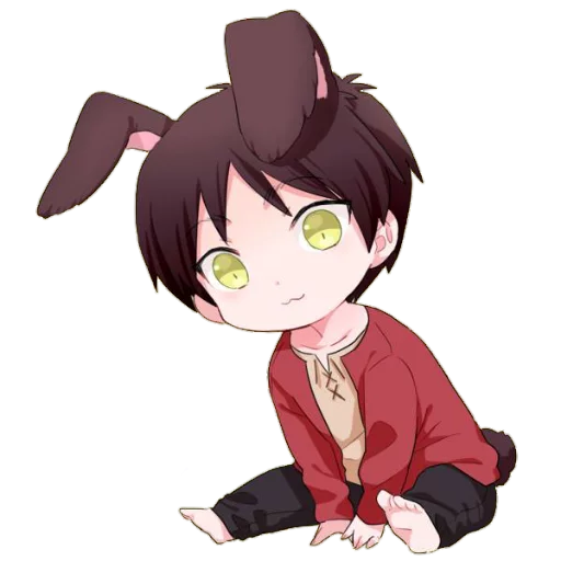 ☺️ Стикер «attack on titan chibi .saku» для Telegram