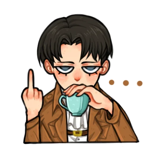 🖕 Стикер «Атака титанов» для Telegram