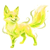 🦊 Эмодзи «Золотистый шрифт» для Telegram