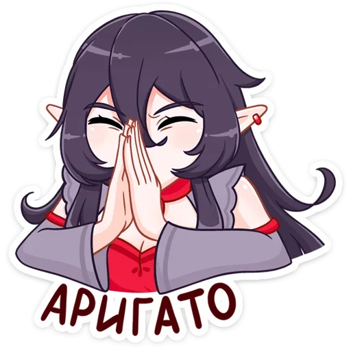 ❤️ Стикер «Айрис 2 стиля» для Telegram