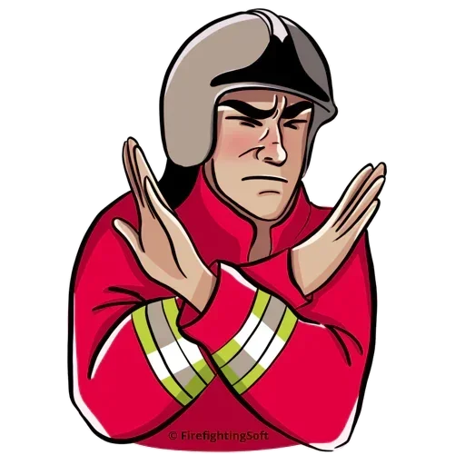 🙅‍♂️ Стикер «Australia Firefighter» для Telegram