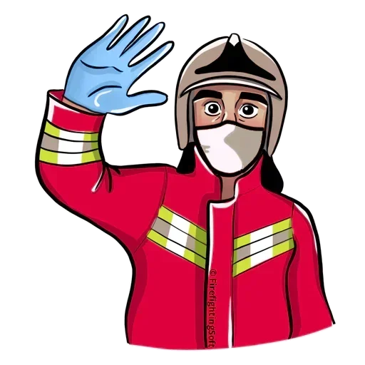 😷 Стикер «Australia Firefighter» для Telegram