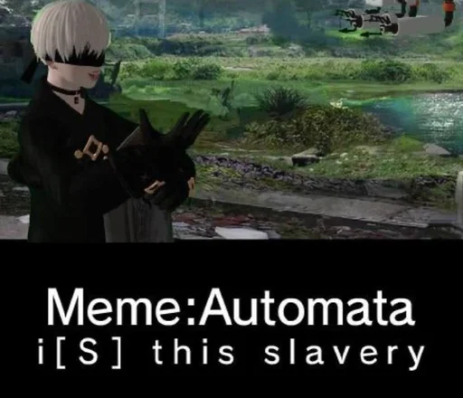 😪 Стикер «NieR Automata» для Telegram
