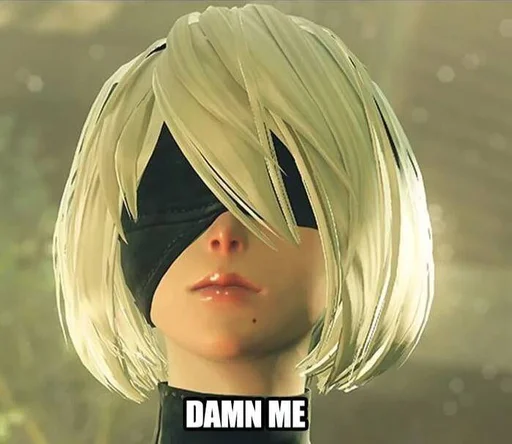 😩 Стикер «NieR Automata» для Telegram