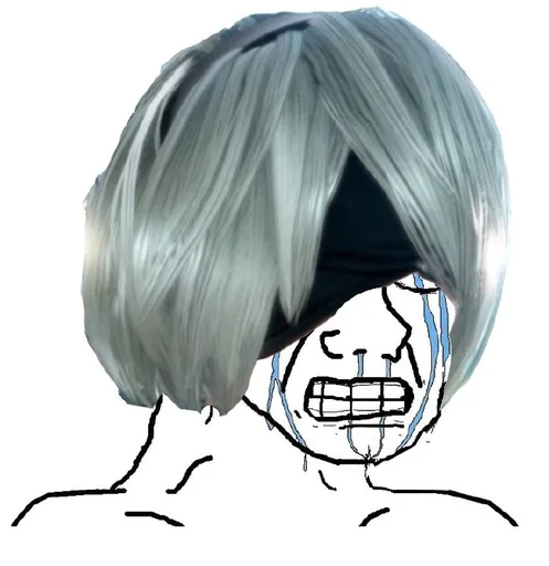 😭 Стикер «NieR Automata» для Telegram
