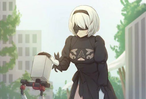 Стикерпак NieR Automata для Telegram