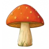 🍄 Эмодзи «Осенние оранжевые буквы» для Telegram