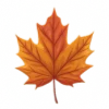 🍁 Эмодзи «Осенние оранжевые буквы» для Telegram