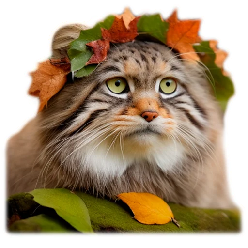 👸 Стикер «Autumn Manul» для Telegram