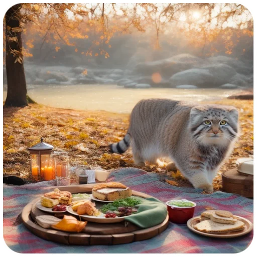 🥪 Стикер «Autumn Manul» для Telegram
