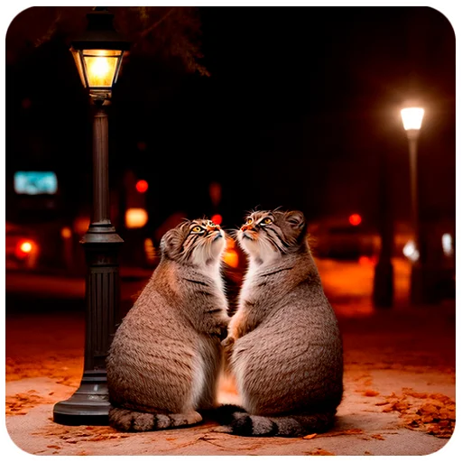 👩‍❤️‍👨 Стикер «Autumn Manul» для Telegram