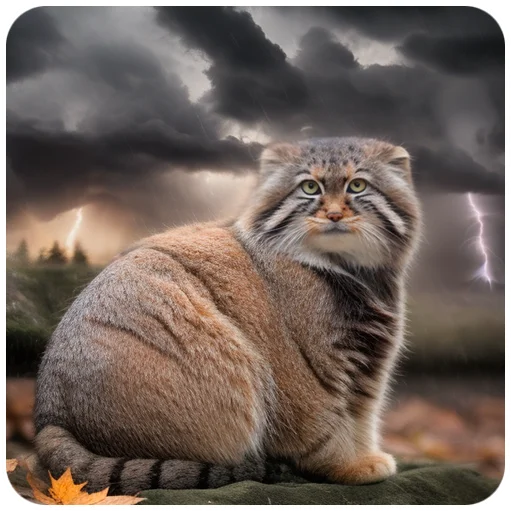 ⛈ Стикер «Autumn Manul» для Telegram