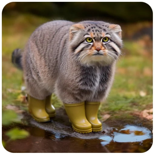 🥾 Стикер «Autumn Manul» для Telegram