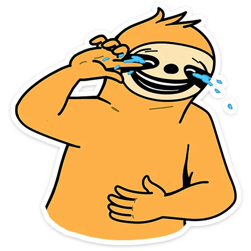 😂 Стикер «Работа без забот» для Telegram