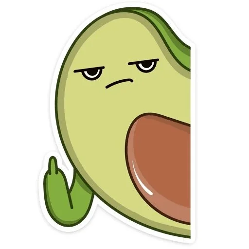 Стикерпак Avocado для Telegram