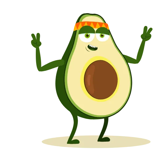 😌 Стикер «Avocado» для Telegram