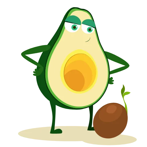 Стикерпак Avocado для Telegram