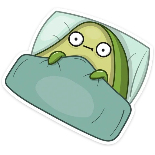 😴 Стикер «Авокадик. Милый. Жирный. Твой любимый» для Telegram