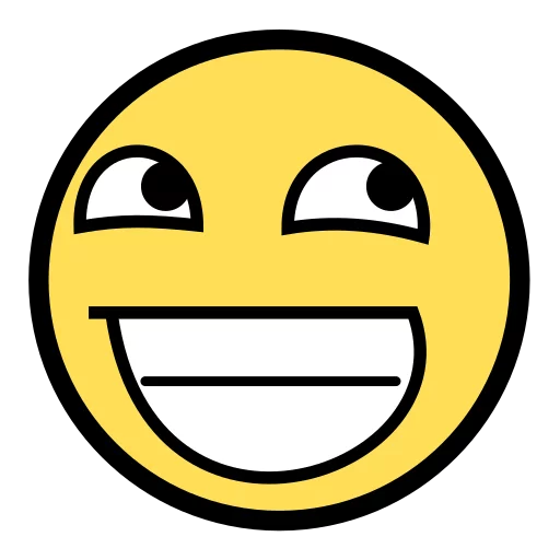 😁 Стикер «Awesome Face» для Telegram