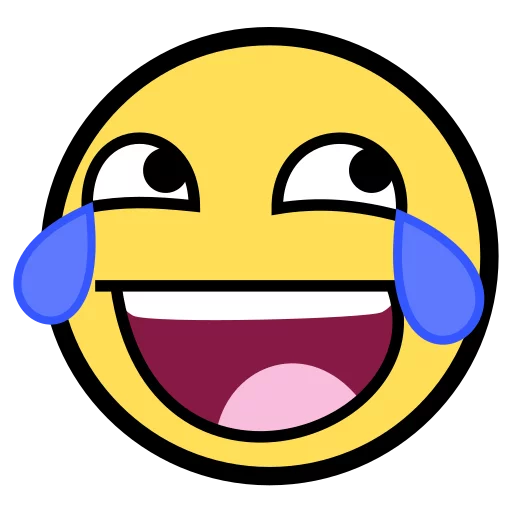 😂 Стикер «Awesome Face» для Telegram