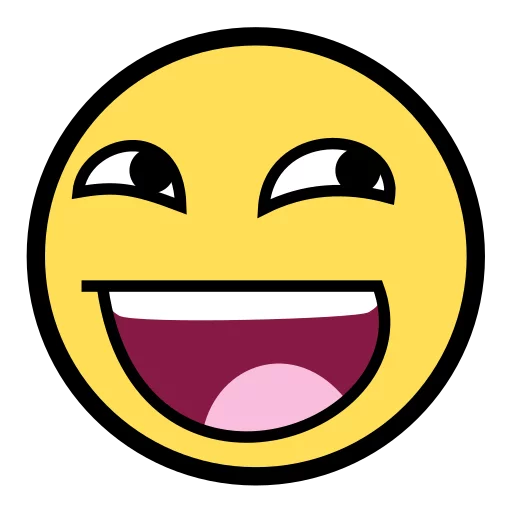 😄 Стикер «Awesome Face» для Telegram