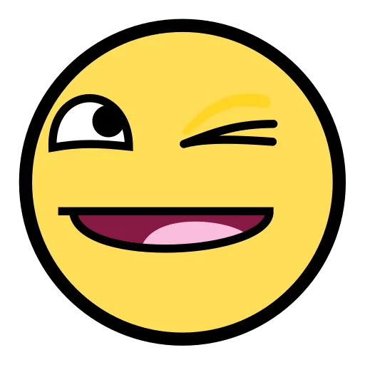 😉 Стикер «Awesome Face» для Telegram