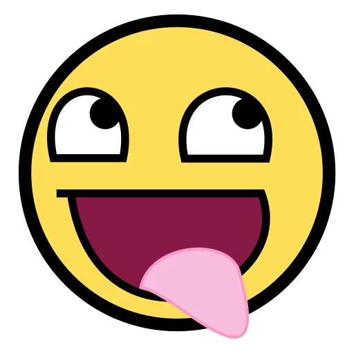 😋 Стикер «Awesome Face» для Telegram